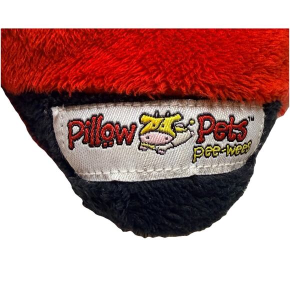 2010 Pillow Pets Pee Wees Lady Bug Plush Red/Black Stuffed Animal Toy 11.5" - Picture 3 of 7
